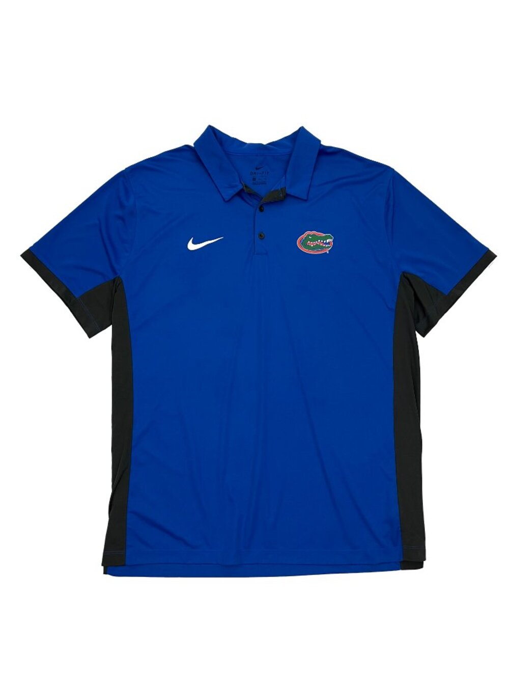 Nike University of Florida UF Gators Blue Polo Dri Fit Shirt Mens 3XL XXXL 3X
